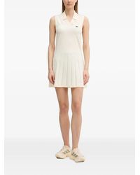 Lacoste - Robe Courte Sans Manches À Design Plissé - Lyst
