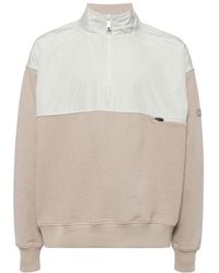 Alpha Tauri - Panelled Half-zip Sweatshirt - Lyst