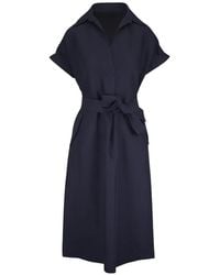 Agnona - Belted Midi Dress - Lyst