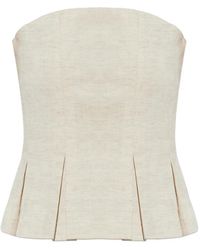 Gestuz - Riava Pleated Strapless Top - Lyst