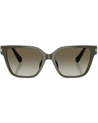 Michael Kors - Logo Square-Frame Sunglasses - Lyst
