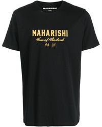 Maharishi - T-shirt en coton biologique à logo imprimé - Lyst