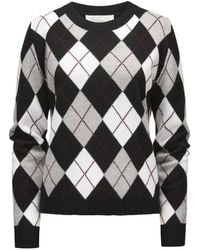 Lisa Yang - Argyle-Knit Cashmere Sweater - Lyst