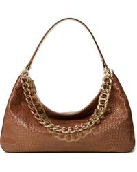 Twinset - Liliane Crocodile-Effect Chain Shoulder Bag - Lyst