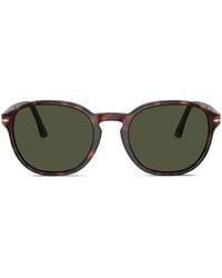 Persol - Tortoiseshell-Effect Round-Frame Sunglasses - Lyst