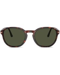 Persol - Tortoiseshell-Effect Round-Frame Sunglasses - Lyst