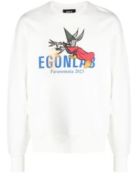 メンズ Egonlab ネイビー ロゴプリント スウェットシャツ ブルー | Lyst