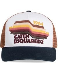 DSquared² - Embroidered Mesh-Panel Baseball Cap - Lyst