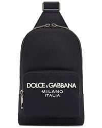 Dolce & Gabbana - Logo-Lettering Cross Body Backpack - Lyst