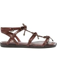 Ash - Gladius Studded Bow-Detail Sandals - Lyst