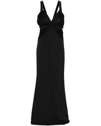 PRONOVIAS THE PARTY EDIT - X Elisabetta Franchi Breksta V-Neck Maxi Dress - Lyst