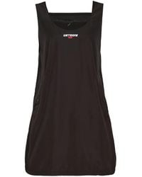 we11done - Layered Logo-Print Dress - Lyst