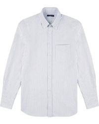 Slowear - Gestreept Katoenen Oxford Overhemd - Lyst