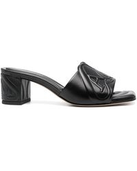 McQueen - Seal Heeled Sandals - Lyst