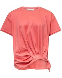 Club21 - Side-Tie T-Shirt - Lyst
