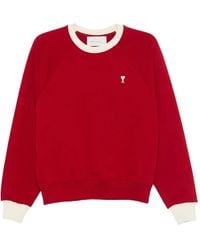 Ami Paris - Ami De Coeur Raglan-Sleeve Sweater - Lyst