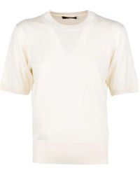 Alpha Studio - Crewneck Panelled T-Shirt - Lyst