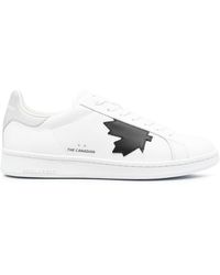 DSquared² - Logo-patch Low-top Sneakers - Lyst