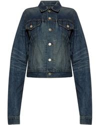 Balenciaga - Denimjacke mit vintage-effekt - Lyst
