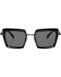 Prada - Oversized-Frame Logo Sunglasses - Lyst