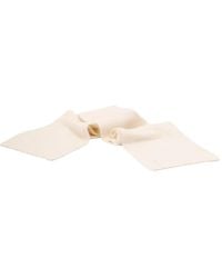 Patrizia Pepe - Logo-Embroidered Wool Scarf - Lyst