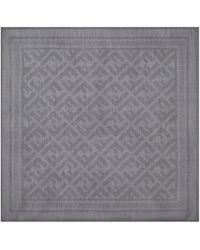 Fendi - Bandana Aus Woll- Und Seidengemisch Mit Ff-Monogramm-Jacquard - Lyst