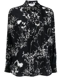 Victoria Beckham - Floral-print Silk Shirt - Lyst