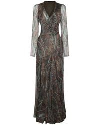 Etro - Robe Longue À Motif Cachemire - Lyst