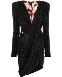 Philipp Plein - Crystal-Embellished V-Neck Minidress - Lyst