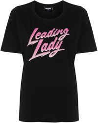 DSquared² - Leading Lady-print T-shirt - Lyst