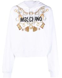 Moschino - Logo-print Organic Cotton Hoodie - Lyst