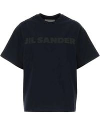 Jil Sander - Katoenen T-Shirt - Lyst