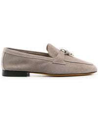 Doucal's - Strap-detailing Suede Loafers - Lyst