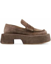 JW Anderson - 50Mm Leather Platform Loafers - Lyst