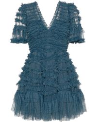 Needle & Thread - Mini-jurk Met Ruches - Lyst