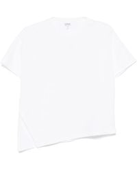 Loewe - Asymmetric Cotton T-Shirt - Lyst