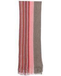 Missoni - Sciarpa Con Frange E Motivo A Zigzag - Lyst