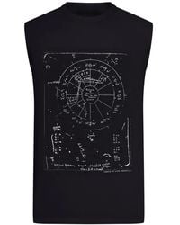 Rick Owens - Printed Sleeveless Tank Top - Lyst