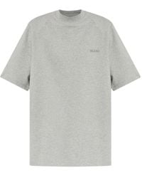 The Attico - Embroidered-Logo Short-Sleeve T-Shirt - Lyst