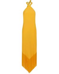 ‎Taller Marmo - Nina Fringed-Hem Maxi Dress - Lyst