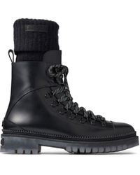 Jimmy Choo - Devin Leather Combat Boots - Lyst