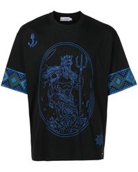 Amir Slama - X Mahaslama Poseidon-print Cotton T-shirt - Lyst