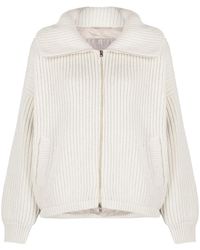 Herno - Chunky-Knit Zip-Up Cashmere Cardigan - Lyst