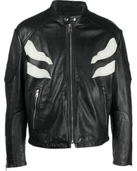 Just Cavalli Leather jackets for Men | Online Sale up to 50% off