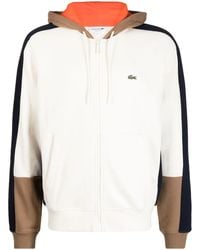 Lacoste - Colourblock-Design Zipped Hoodie - Lyst