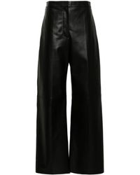 Fabiana Filippi - Wide-leg Leather Trousers - Lyst
