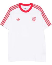 adidas - Stripes Crew-Neck T-Shirt - Lyst