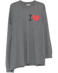 Magliano - Broken-Heart Print Long-Sleeved T-Shirt - Lyst