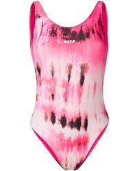 MSGM Badpak Met Logo - Roze