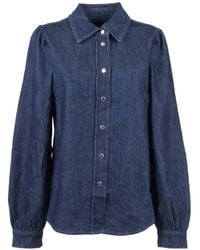 7 For All Mankind - Puff Sleeves Shirt - Lyst